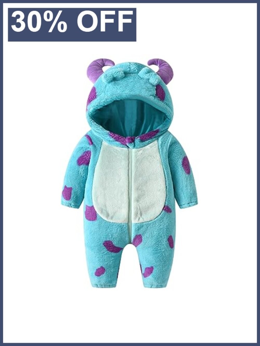 Toddler Halloween Costumes Fuzzy Hooded Romper Cosplay Costume